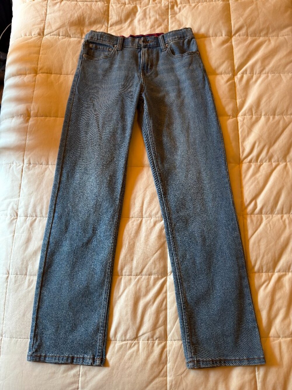 Levi's 514 Slim Straight Boys 14 Reg Light Wash Stretch Jeans W27 L29